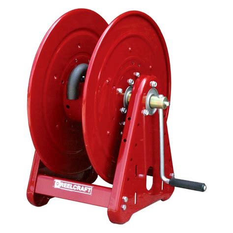 reelcraft  series heavy duty hand crank hose reel  hose  bumper