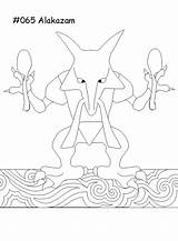 Coloring Pokemon Alakazam Printable Kids Anime Pages Ecoloringpage Cartoons Television Hit Series sketch template