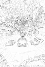 Transformers Victorion Marcelo Matere Combiner Concept sketch template