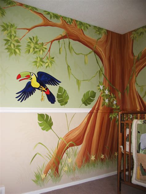 jungle themed murals mural magic