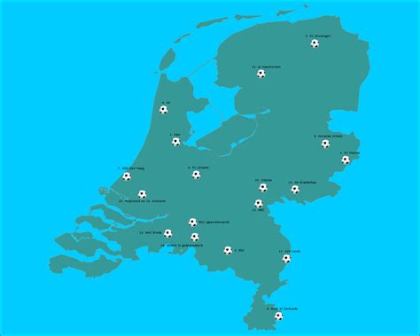 topografie nederlandse eredivisie   wwwtopomanianet