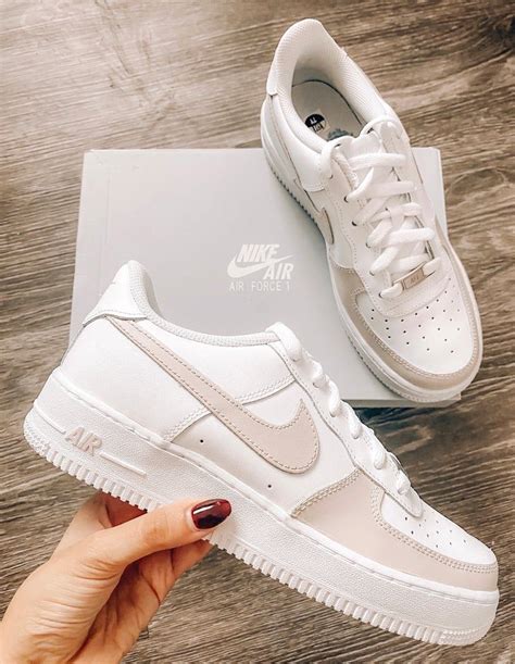 custom air force  beige nike air force  beige sneakers etsy   white nike shoes nike