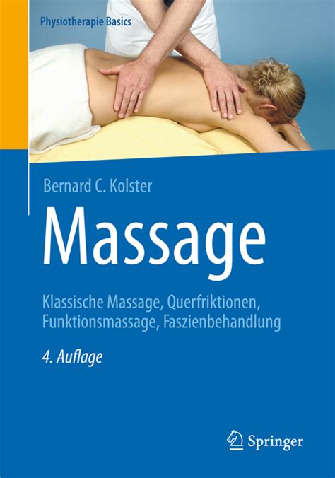massage von bernard c kolster isbn 978 3 662 47272 9 fachbuch