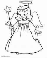 Christmas Coloring Pages Angel Raisingourkids sketch template