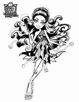 Monster High Spectra Coloring Vondergeist Haunted Pages Print Hellokids Color Shine Shimmer Girls Dolls Online sketch template