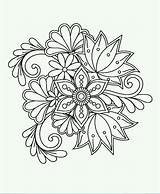 Drus Flower Blumenmuster Malvorlagen sketch template