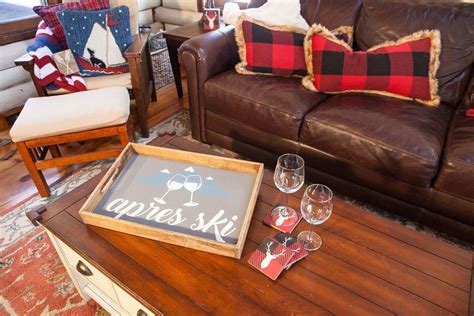 home style guide  apres ski seasonal home decor decorating coffee tables apres ski