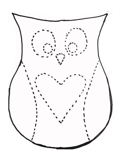 simple owl template printable printable world holiday