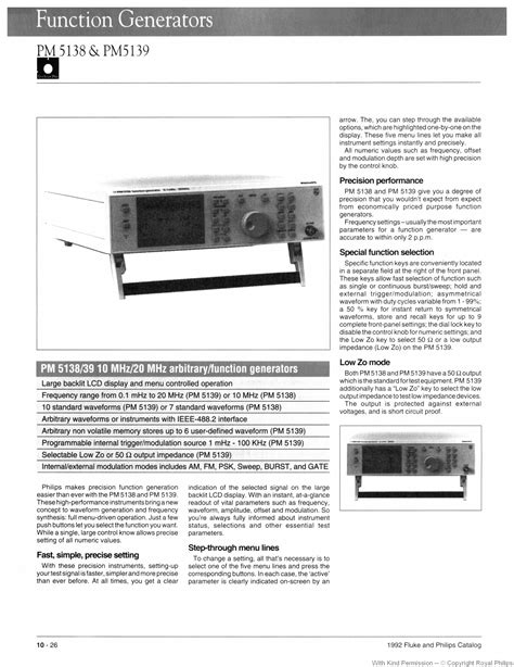 philips pm   pm  fluke  philips test  measurement catalog