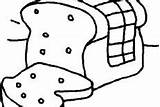 Bread Coloring Pages Rolls sketch template