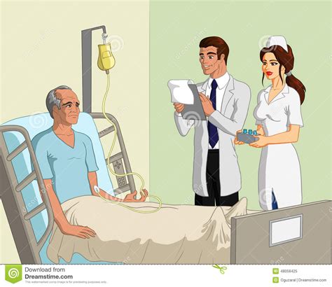 Doctor Nurse And Patient Stock Vector Image 48058425