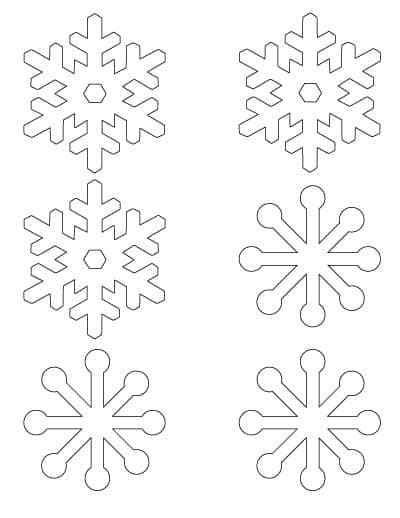 printable snowflake stencils templates  artisan life