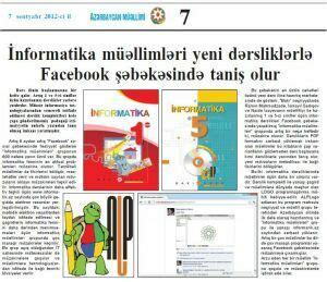 azerbaycan mueellimi facebookda fealiyyet goesteren informatika mueellimleri qrupundan meqale
