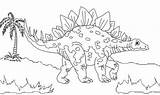 Stegosaurus Coloring Dinosaur sketch template