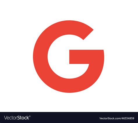 google symbol logo red design royalty  vector image
