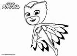 Pigiamini Owlette Stampare Gufetta Disegno Catboy Coloringhome sketch template