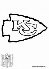 Coloring Pages Chiefs Kansas Nfl Printable Kc City Logo Logos Color Print Getcolorings Getdrawings sketch template