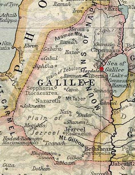 map  galilee magdalene publishing