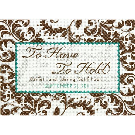 dimensions treasured words wedding record counted cross stitch kit