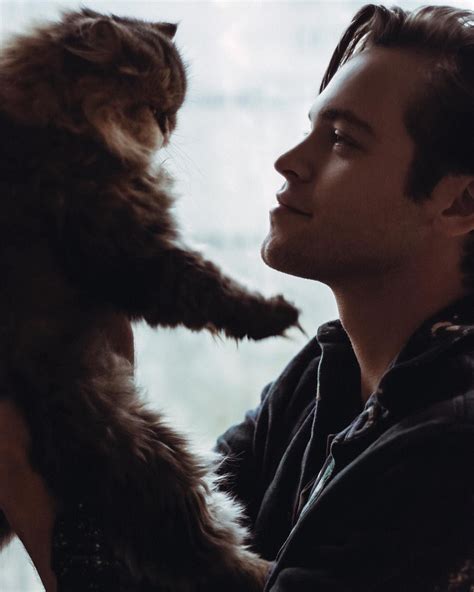 Supernatural S Alexander Calvert Has The Greatest Cat Instagram On The