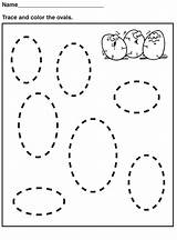 Oval Worksheets Shape Shapes Worksheet Tracing Preschool Printable Kids Kindergarten Math Spring Basic Activities Circle Google Activity Pdf Trace Ovals sketch template