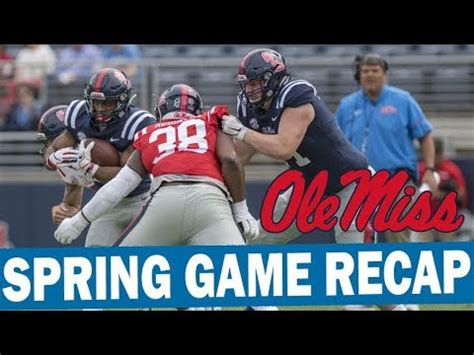 ole  spring football game recap  youtube