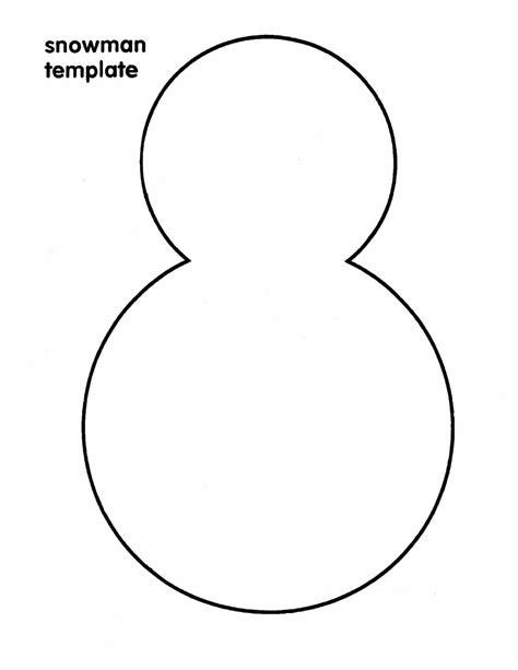 printable printable snowman template printable templates