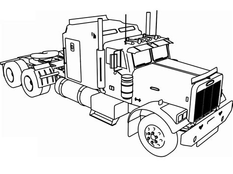 classic truck coloring page  printable coloring pages  kids