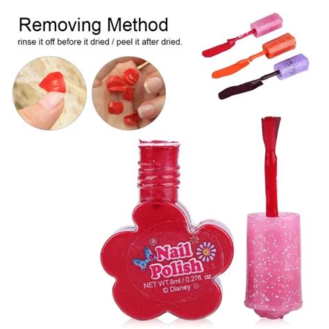 disney  toxic tear nail polish girls water soluble pretend toy based