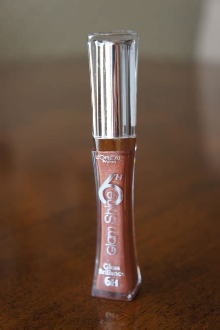 l oreal glam shine 6 hours lip gloss amber fidelity review