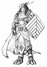 Dragonborn Warlord Skyrim Dungeons Halfling sketch template