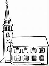 Church Coloring Pages Printable Building Buildings Colouring Color Tower Little Clipart Cliparts Colour Print Online Library Comments Drawing Books Skip sketch template