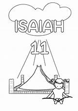 Isaiah Meditation sketch template