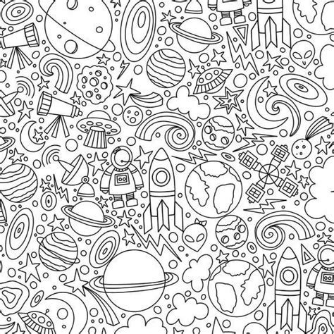 pin  hope hartanowicz  color   space coloring pages