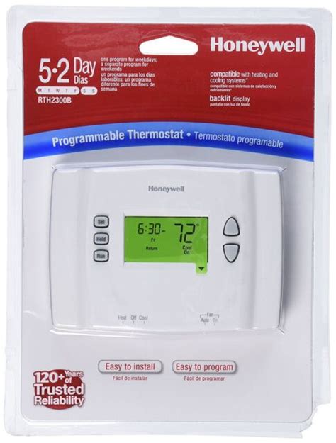 honeywell programmable home ac furnace wall electronic  vol thermostat sale ebay