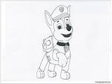 Paw Patrol Chase Pages Coloring Sketch Color Paintingvalley sketch template