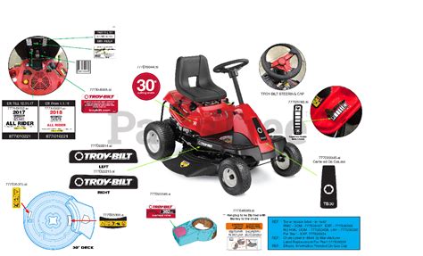 Troy Bilt Tb 30 13a726jd066 Troy Bilt Rear Engine Riding Mower