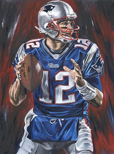 Tom Brady Painting By David Courson