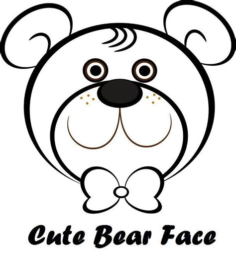 ideas  bear face coloring pages home ideas