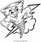 Blitz Uragano Tornado Malvorlage Ausmalen Malvorlagen Ausmalbild Misti Disegni sketch template
