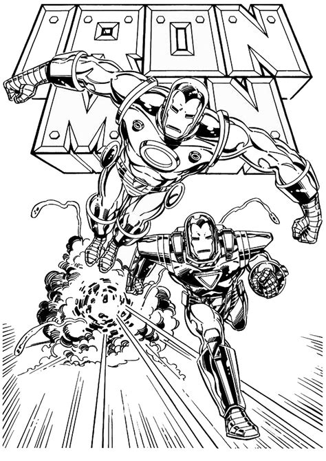 iron man printable coloring pages