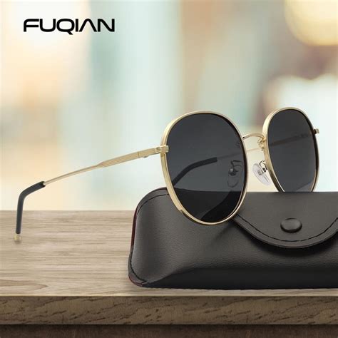 Fuqian 2020 Oversized Round Polarized Sunglasses Women Fashion Big Sun