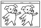 Coloring Pages Cute Pig Pigs Farm Animals sketch template