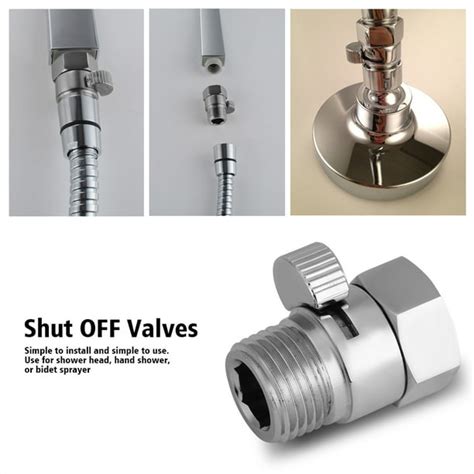 eotvia  flow contol shut  water saver valve  shower head hand bidet sprayer  shut