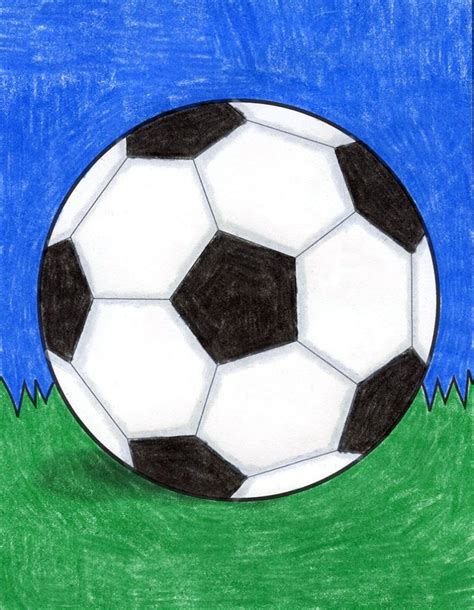 draw  soccer ball art projects  kids