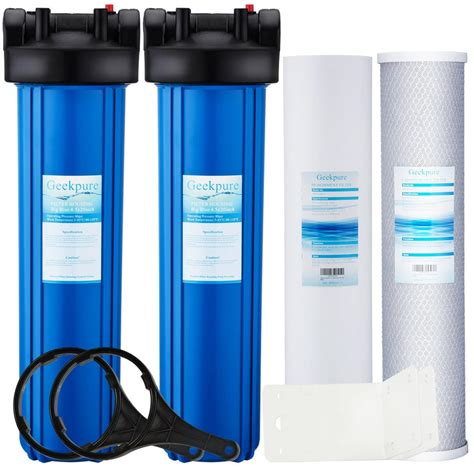 stage  house water filtration system  blue housing pp carbon filters