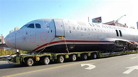 airways flight  towed  jersey streets