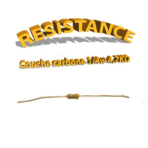 resistance  kohm  couche carbone