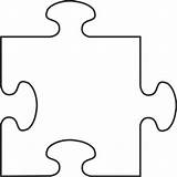 Clipart Puzzle Outline Piece Clipartbest sketch template