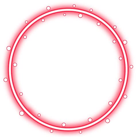 Download Red Neon Circle Border